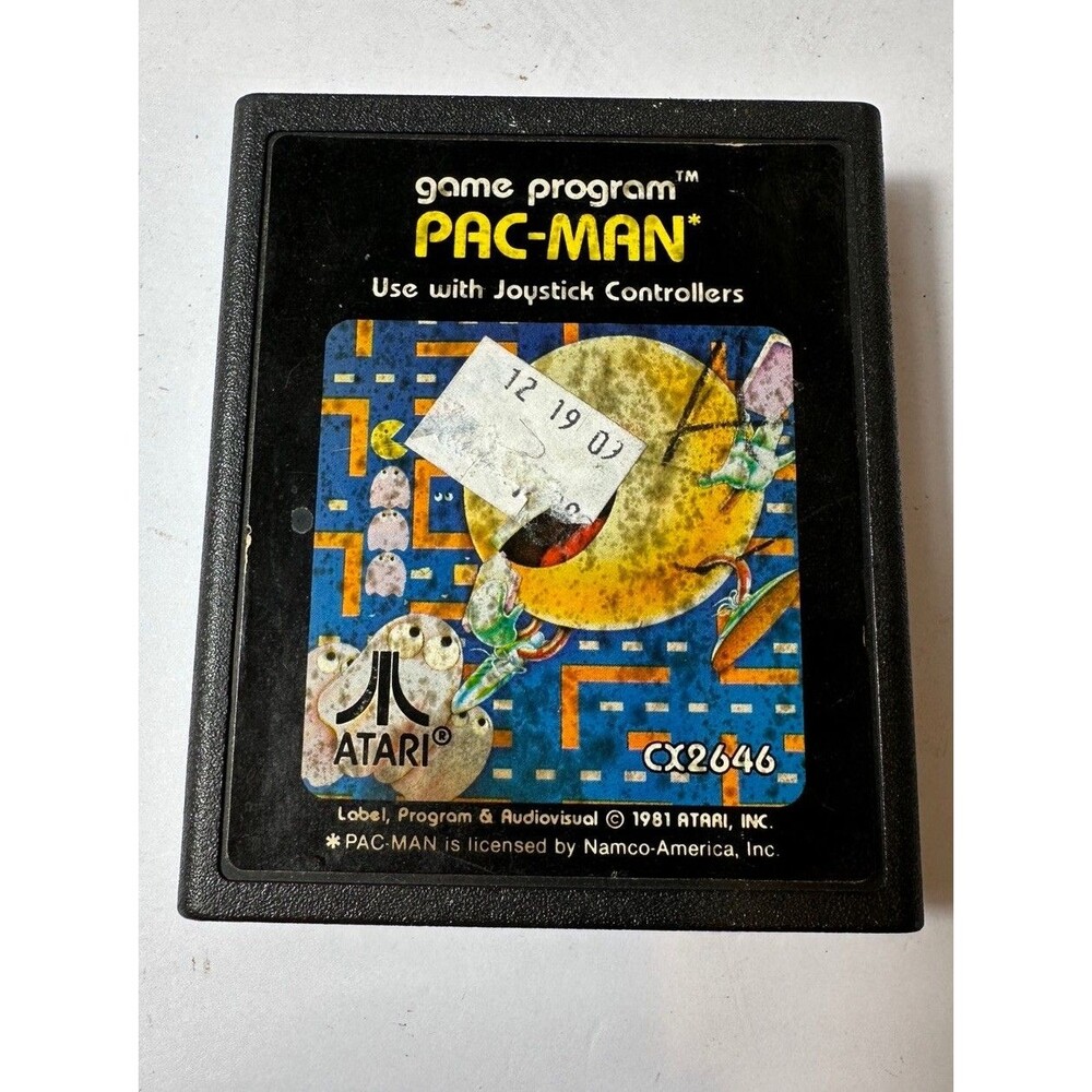 Atari Pac-Man 2600 Video Game Cartridge 1981 Good Condition